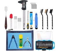 DollaTek Le kit d'outils d'imprimante 3D Comprend Un kit de Nettoyage de Retrait, Une Brosse à Aiguille pour Le Nettoyage des étriers Ensemble Complet d'outils d'impression 3D