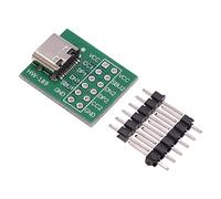 DollaTek Lot de 10 connecteurs USB de type C vers DIP PCB pour carte de test à souder femelle