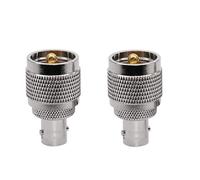 DollaTek Lot de 2 adaptateurs BNC vers UHF connecteur RF court BNC femelle vers PL259 mâle