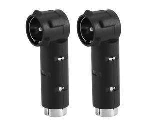 DollaTek Lot de 2 adaptateurs d'antenne pour autoradio DIN vers ISO, Plug Play, Universel, Compatible avec la Plupart des véhicules, connecteur d'amplification du Signal Radio