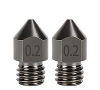 DollaTek Lot de 2 Buses MK8 en Acier Dur 1,75 mm Consommables en Acier trempé résistant à l'usure - 0,2 mm