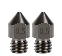 DollaTek Lot de 2 buses MK8 en acier dur 1,75 mm Consommables en acier trempé résistant à l'usure - 0,5 mm