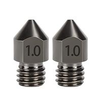 DollaTek Lot de 2 buses MK8 en acier dur 1,75 mm Consommables en acier trempé résistant à l'usure - 1,0 mm
