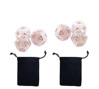 DollaTek Lot de 2 dés Multicolores en résine à 12 Faces, Astrologie, Tarot, Constellation, Divination #2