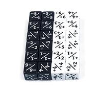 DollaTek Lot de 24 dés D6 pour jeux de cartes CCG MTG Magic The Gathering - 12 x Blanc + 1/1 et 12 x Noir - Avec sac