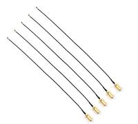 DollaTek Lot de 5 câbles d'antenne WiFi Mini PCI U.FL vers SMA à polarité inversée, 20 cm, adaptateur IPX vers SMA femelle, émetteur d'antenne FPV (spirale externe et aiguille interne)