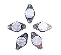 DollaTek Lot de 5 interrupteurs de contrôle thermique KSD301 à 110 degrés Celsius 250 V 10 A Normalement fermé NC Thermostat Interrupteur de température