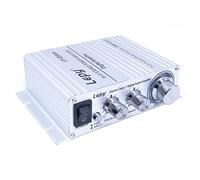 DollaTek LP-2024A+ Amplificateur de Puissance Stéréo Hi-FI Amplificateur Numérique 3A Puissance Compatible avec Ordinateur, Téléphones Mobiles ou Lecteurs MP3 DAC etc - Argent