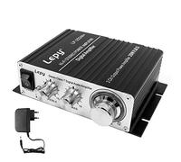 DollaTek LP-2024A+ Amplificateur de Puissance Stéréo Hi-FI Amplificateur Numérique 3A Puissance Compatible avec Ordinateur, Téléphones Mobiles ou Lecteurs MP3 DAC etc - Noir