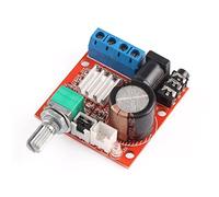 DollaTek Mini amplificateur numérique Module PAM8610 Puce 2 x 10 W condensateur Audio 2 canaux Classe D Amp Module DIY DC 12V