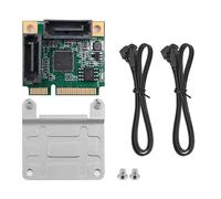 DollaTek Mini PCI-E PCI Express vers SATA 3.0 Convertisseur Double Ports Carte d'extension de Disque Dur pour Carte mère