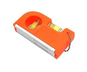 DollaTek Mini zipper spirit level Hanging buckle with chain spirit level Magnetic aluminum alloy balance ruler