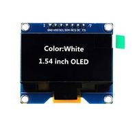 DollaTek Module d'affichage OLED 1.54 Pouces Carte écran 128VIT64 SPI IIC Interface écran OLED 3.3-5V UART - Police Blanche