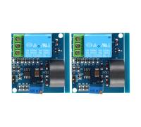 DollaTek Module relais détecteur de courant AC 12V 5A 2 pièces Commutateur de protection contre surcours ajustable Relais de puissance 12V pour HVAC automatisation industrielle