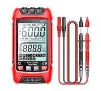 DollaTek Multimètre numérique Voltmètre DC AC, Kit de testeur automatique de prévention des incendies de haute précision avec testeur de prise d'écran LCD rétroéclairé