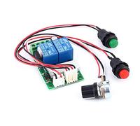 DollaTek PWM Contrôleur de Vitesse de Moteur CC Vitesse Commutateur de Bouton réversible réglable 6V 12V 24V 3A 80W