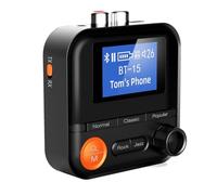 DollaTek Récepteur Bluetooth Transmetteur Bluetooth 5.2 Adaptateur Stéréo 5 Modes EQ avec Prise en Charge 3,5 mm + 2RCA Carte TIF pour Voitures Maison Haut-parleurs Stéréo Casque Filaire