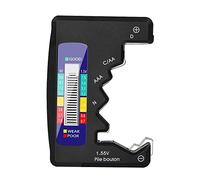 DollaTek Testeur universel de capacité de batterie au lithium 1,5 V 9 V AA AAA LR44 - Noir
