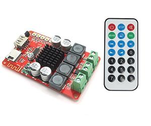 DollaTek TPA3116 DC 8~26V 2X50W l'amplificateur de puissance de Bluetooth Digital télécommande, prise en charge TF Card/FM Radio/USB Play pour écouteurs HIFI Amplificateur iphone Home Theater