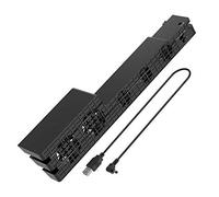 DollaTek Ventilateur de Refroidissement USB Super Externe à 5 températures avec câble USB, Noir pour Console de Jeu PS4 Pro