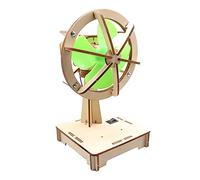 DollaTek Ventilateur électrique en bois avec tête de secouage - Petite production invention à faire soi-même