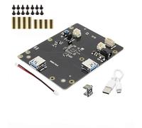 DollaTek X820 Carte d'extension de Stockage, Module de Disque Dur Mobile USB 3.0 V3.0 Compatible avec 2.5 Pouces 2.5 inch SATA HDD/SSD/Rasberry Pi 3 Model B+ (B Plus)/3 Model B/2B/B+