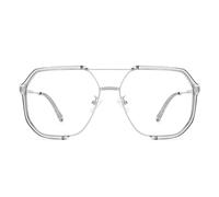 Dollger Pilot - Lunettes de blocage de la lumière bleue, lunettes d'ordinateur anti-reflets pour homme et femme, protection UV400 - lunettes unisexes pour écran d'appareil numérique, gris, Medium