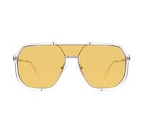 Dollger Pilot - Lunettes de blocage de la lumière bleue, lunettes d'ordinateur anti-reflets pour homme et femme, protection UV400 - lunettes unisexes pour écran d'appareil numérique, blanc, Medium
