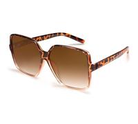 Dollger surdimensionné carré lunettes de soleil rétro femmes hommes grandes lunettes de mode nuances pour les hommes femmes protection contre les UV Léopard