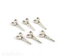 Dollhouse 6 paires de ciseaux chromés miniature cuisine couture artisanat accessoire