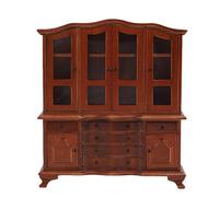 Dollhouse Libringhelf, 1:12 Scale Dollhouse Furniture Affiche étagère Classique en Bois Miniature bibliothèque bibliothèque Armoire décoration pour Les Enfants