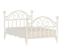 Dollhouse Miniature 1:12 Scale White Double BED with Mattress T5028 by Town Square Multicolore G