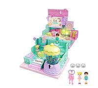 Dollhoúse Miniature - 7.48 inches Mini Dollhoúse Playset | Pretend Play Building Playset Toys - Miniature House Build It Yourself for Adults, Colourful Surprise Castle Kit with Figures Keys