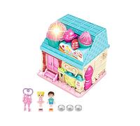 Dollhoúse Miniature - 7.48 inches Mini Dollhoúse Playset | Pretend Play Building Playset Toys - Miniature House Build It Yourself for Adults, Colourful Surprise Castle Kit with Figures Keys