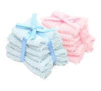 Dollhouse Miniatures 1/12 échelle 2 pièces Mini Serviettes, Ensemble de Serviettes de Bain réalistes, Accessoires Salle Bain pour Maison poupée Bricolage pour décoration buanderie minia