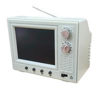 Dollhouse TV Mini Jouet TV Rechargeable par USB à l'échelle 1:12 pouvant Lire des vidéos avec écran LCD et antenne rotative à 180 ° Meubles de Maison de poupée pour Bricolage