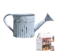 dollhuse Mini Watering Can - Alloy Metal Waterings Pot Model, 1:12 Scale Fairy Garden Decoration Accessory for Miniature House & Landscape Scenes | Suitable for Home Craft Display & Collecting