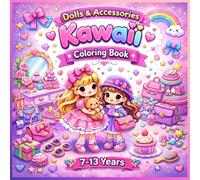 Dolls & Accessories Kawaii: Coloring Book
