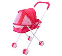 Dolls Pram, Poussette de poupée bébé réaliste Pliable Baby poupée Pram avec Une Poussette de poupées capacité avec des Roues sans Bruit pour Les Enfants, Style 2