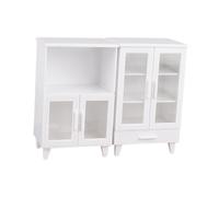 Dollshouse Placards 1/12 Accessoires de cuisine Bibliothèque Accessoires de maison de poupée