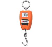 Dolltobe Balance numérique étanche orange à suspendre, balance industrielle de haute précision, crochet en acier inoxydable, mise à zéro à un bouton pour la ferme et la chasse
