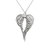 Dolltobe Collier cœur avec pendentif texture plume et breloque gravée I Love You, alliage plaqué argent, accessoire élégant pour femme au style raffiné, cadeau plein de sens pour un être cher