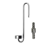 Dolltobe Diffuseur de CO2 pour Aquarium planté, lot avec atomiseur en Acier Inoxydable et clapet Anti Retour, 20 cm, microbulles, Disque céramique remplaçable, pour bac de 25 à 30 cm