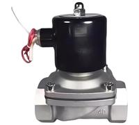 Dolltobe Électrovanne électrique en acier inoxydable, 220 V Dn15 normalement fermée, vanne d'eau et de gaz, résistante à la corrosion