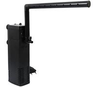 Dolltobe Filtre interne d'aquarium pour aquariums de 10 à 20 gallons, pompe d'oxygénation submersible 5 en 1 avec sortie de pluie cascade, fonctionnement silencieux, noir, 5,5 x 4,5 x 15,4 cm