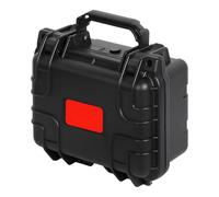 Dolltobe Mallette de transport en plastique rigide noire étanche avec mousse personnalisable, 20,5 x 14 x 11 cm, étui portable pour instruments, outils, appareils photo