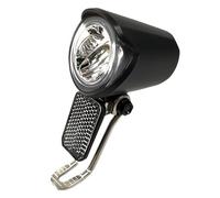 Dolltobe Phare avant pour vélo électrique 6 V-60 V avec connecteur à 2 broches, support en métal et connecteur étanche pour un cyclisme sûr à la tombée de la nuit