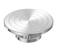 Dolltobe Roue de sculpture en alliage d'aluminium, roue de cerclage de poterie, rotation d'argile lisse, séchage à l'air libre, plateau tournant double face, support en métal pour artisanat et