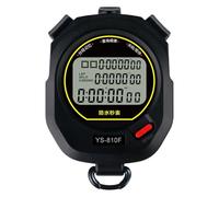 Dolltobe Ys-810F Chronomètre numérique multifonctionnel pour sport, entraîneurs et arbitres, chronomètre étanche avec horloge, stimulateur, alarme, précision de 0,01 seconde, mémoire de 100 tours
