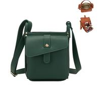 Dollver Crossbody Purse,Dollver Crossbody Leather Bag,Fashion Storage Bag Shoulder Bags Built in Wallet (Green)